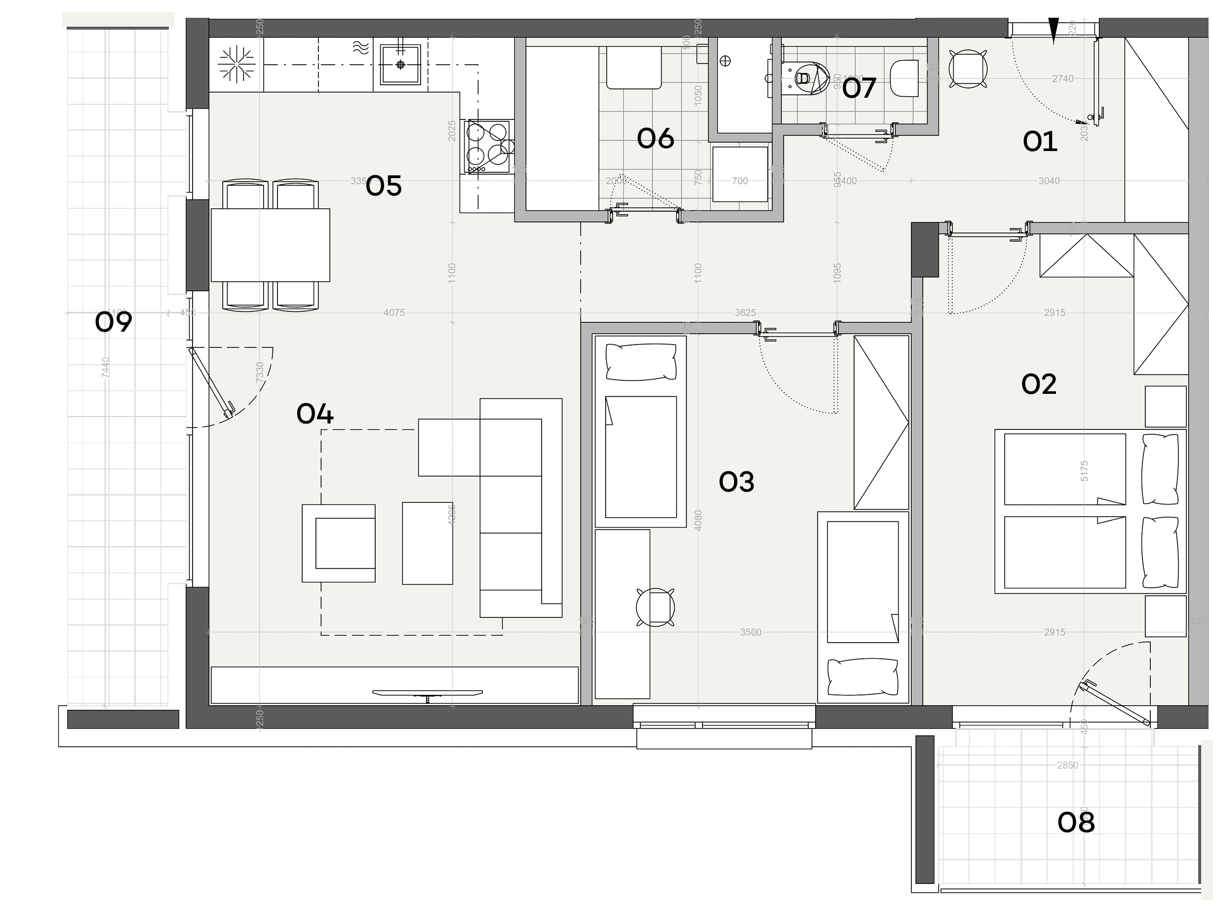Residence B2.210 plan